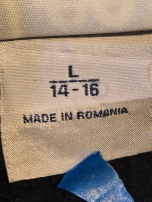 Lee Sport Pullover Mens L Black Red Stripe Quarter Zip Sweatshirt Made Romania - Thumbnail 3