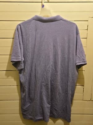 US Polo Assn Polo Shirt Mens 3XL Luxury Feel Lavender Short Sleeve Embroidered - Thumbnail 3