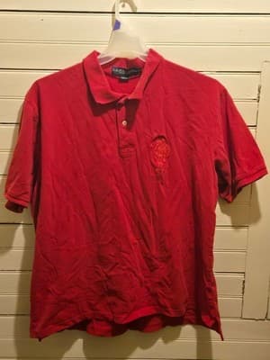 US Polo Assn Polo Shirt Mens XXL Red Short Sleeve Embroidered Logo Pique Cotton - Image 1