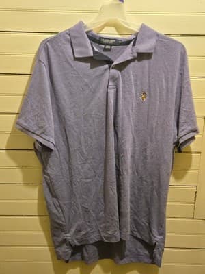 US Polo Assn Polo Shirt Mens 3XL Luxury Feel Lavender Short Sleeve Embroidered - Image 1