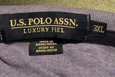 US Polo Assn Polo Shirt Mens 3XL Luxury Feel Lavender Short Sleeve Embroidered - Thumbnail 2