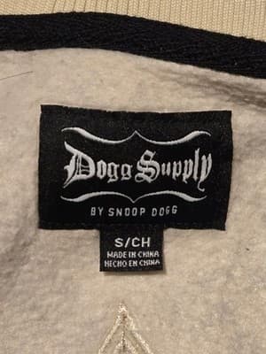 Dogg Supply Varsity Jacket Mens S Bandana Paisley Black White Snoop Dogg Logo - Thumbnail 2