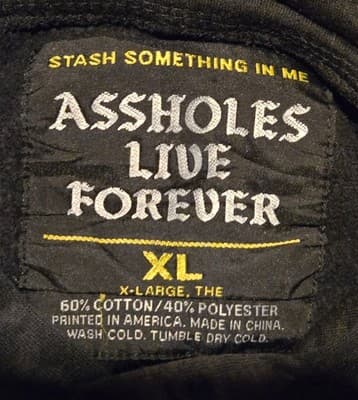 A**holes Live Forever Hoodie Mens XL Tie Dye Black Graphic Pac-Man Sweatshirt - Thumbnail 2