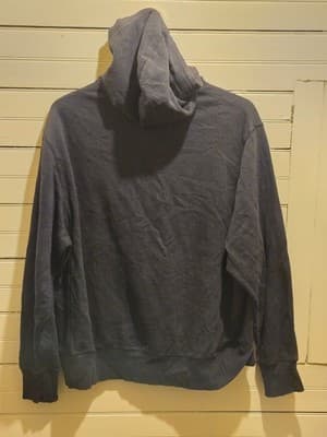 Nike Hoodie Mens XL Ashford Pullover Navy Swoosh Logo Sweatshirt Kangaroo Pocket - Thumbnail 3