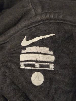 Nike Hoodie Mens XL Ashford Pullover Navy Swoosh Logo Sweatshirt Kangaroo Pocket - Thumbnail 2