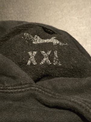 Bassachusetts Hoodie Mens XXL Black Skull Graphic Hell On Reels Pullover Vintage - Thumbnail 2