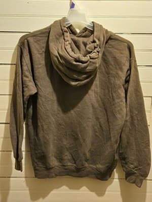 Prairie Mountain Hoodie Mens M Colorado Rocky Mountains Brown Kangaroo Pocket - Thumbnail 3