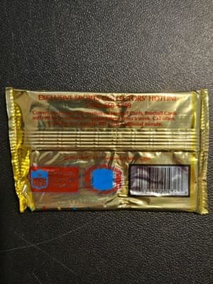 Action Packed Football Card Packs Lot 7 Sealed 1990 6 Card Collectors NFL Gold - Thumbnail 3