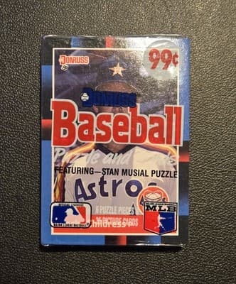 Donruss Pop Up Puzzle Cards 1987 Major League All Stars Lot of 7 Sealed Packs - Thumbnail 2