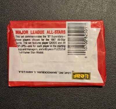 Donruss Pop Up Puzzle Cards 1987 Major League All Stars Lot of 7 Sealed Packs - Thumbnail 5