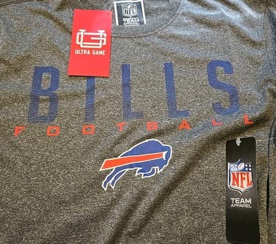 buffalo bills Ultra Game NFL Apparel T-shirt Dark Grey Size M - Thumbnail 3