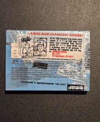 Donruss Pop Up Puzzle Cards 1987 Major League All Stars Lot of 7 Sealed Packs - Thumbnail 3