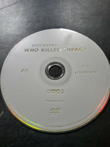 Biography Presents Who Killed Tupac Dvd Disc 2 Disc Only - Image 1