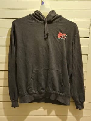 MTV Hoodie Mens M Black Music Television Graphic Pullover Hooded Sweatshirt - Image 1