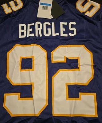 Nike Engineered Minnesota Vikings Bergles #92 Jersey Size Medium - Thumbnail 3