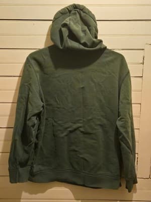 American Eagle Hoodie Mens XLT Green Vintage Pullover Eagle Graphic Fleece - Thumbnail 3