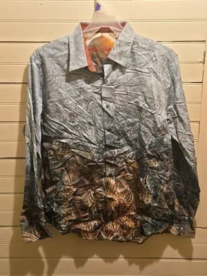Robert Graham Shirt Mens XL Marsden Classic Fit Long Sleeve Designer NWT - Image 1