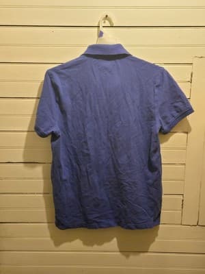 Tommy Hilfiger Polo Shirt Mens L Slim Fit Short Sleeve Blue Classic Cotton - Thumbnail 3