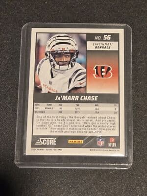 2024 Score #56 Ja'Marr Chase Red - Thumbnail 2
