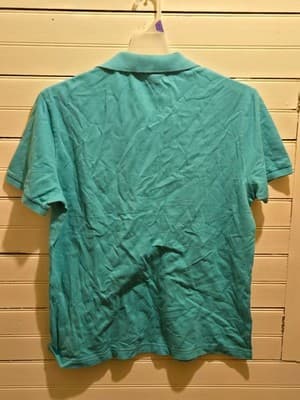 Lacoste Polo Shirt Mens XL Slim Fit Short Sleeve Turquoise Classic Crocodile - Thumbnail 3
