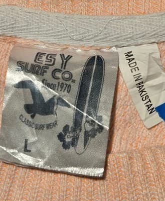 ESY Surf Co Sweatshirt Women's L San Diego California Embroidered Pink Crewneck - Thumbnail 2