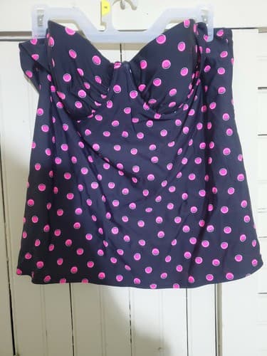 Polka-dot Bathing Suit Top Women's Size 38c - Image 1