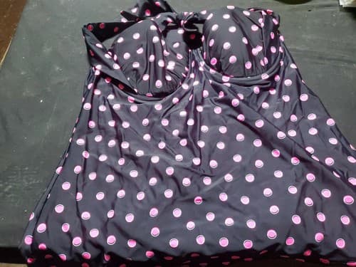 Polka-dot Bathing Suit Top Women's Size 38c - Thumbnail 2