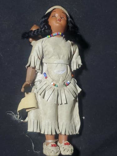 Madison Indian Doll With Baby On The Back - Image 1
