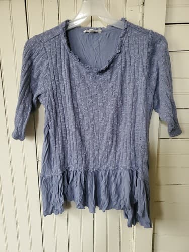 Women's Blue Overshirt Knit Size 1x - Image 1