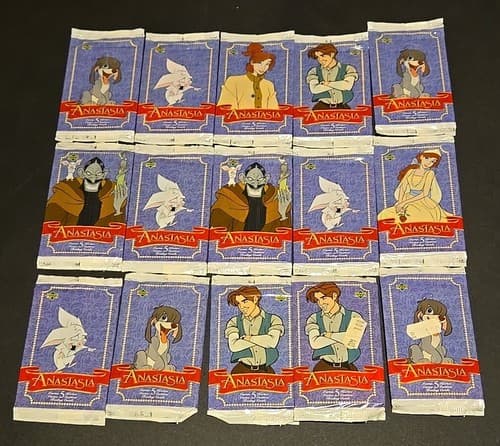 disney anastasia Upper Deck Card Packs Lot Of 15 Lot Of 75 Cards - Image 1