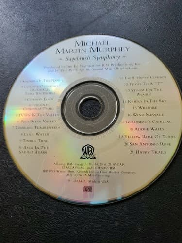 Michael Martin Murphey Sagebrush Symphony CD disc only - Image 1