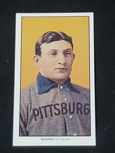 Honus wagner t-206 '95 reprint rookie card Pittsburgh pirates 1909 tobacco card - Image 1