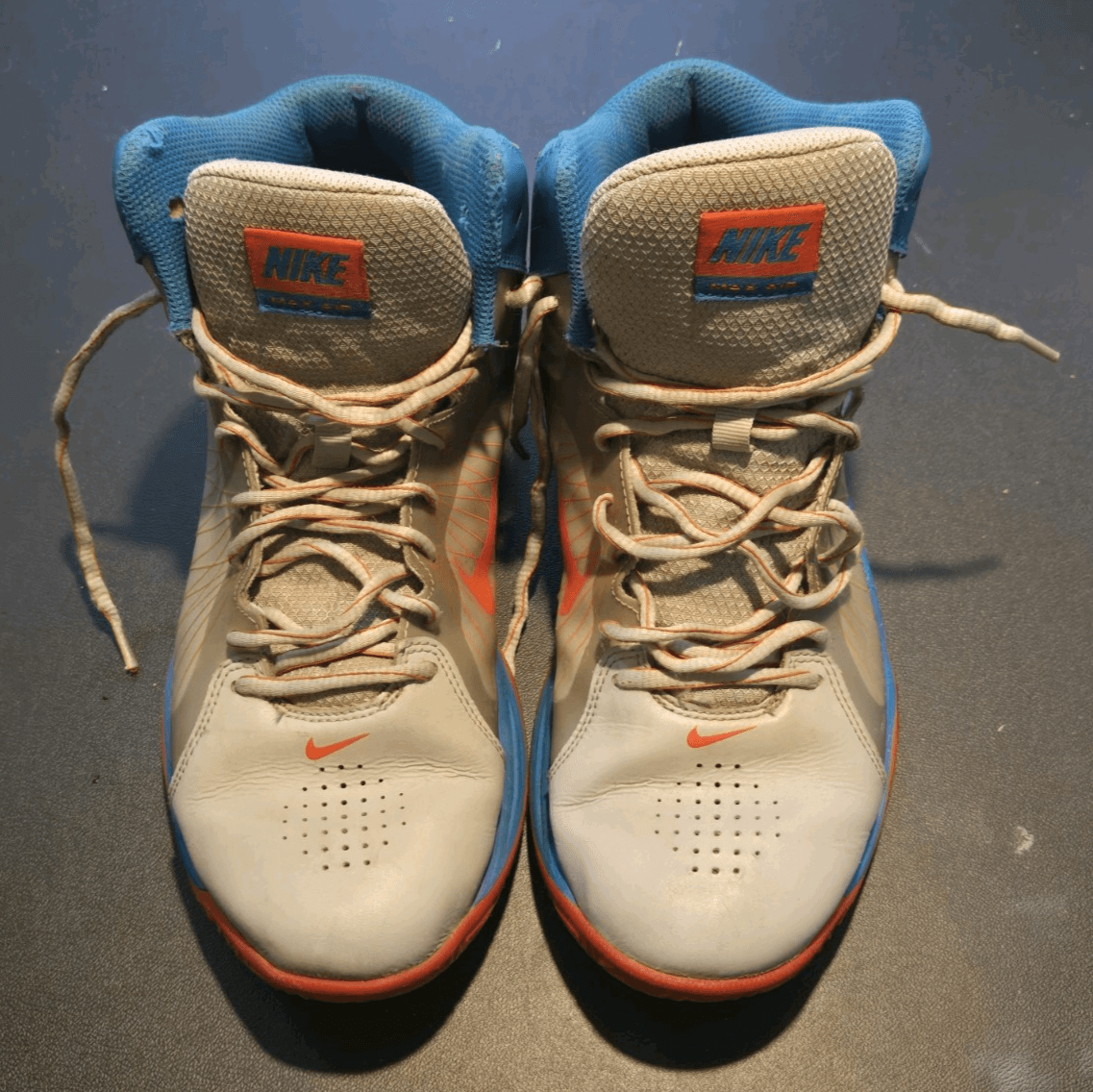 Nike Air Max Hyperdunk 2011 Low 524041-009 Blue Red Basketball Shoes Size 10.5 - Image 1