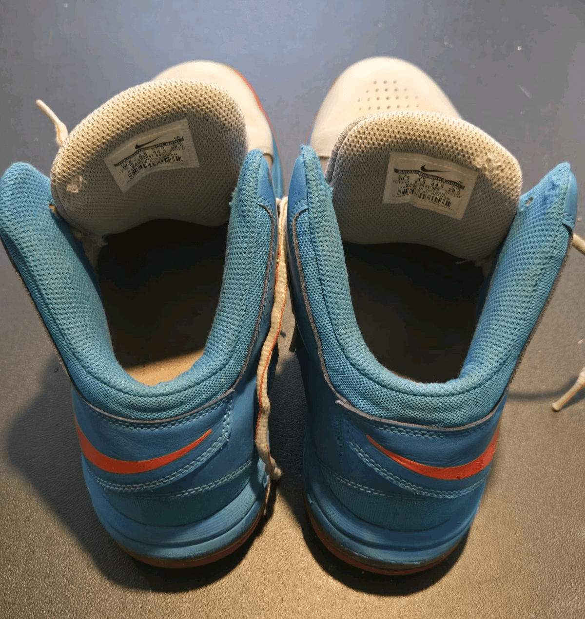 Nike Air Max Hyperdunk 2011 Low 524041-009 Blue Red Basketball Shoes Size 10.5 - Thumbnail 4