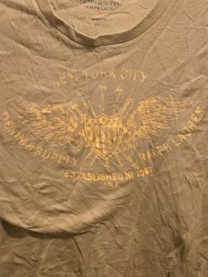 Denim & Supply Ralph Lauren T-Shirt Mens S Olive Graphic New York City Cotton - Thumbnail 3