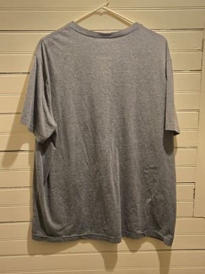 George Shirt Mens 2XL Gray Short Sleeve Crew Neck Basic Tee Oversized Casual - Thumbnail 3