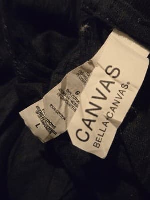 Bella Canvas Shirt Mens L Mona Lisa Graphic Short Sleeve Black Art Tee Soft - Thumbnail 3