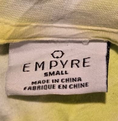 Empyre Shirt Womens S Tie Dye Long Sleeve Graphic Skull Rose Yellow Blue - Thumbnail 2