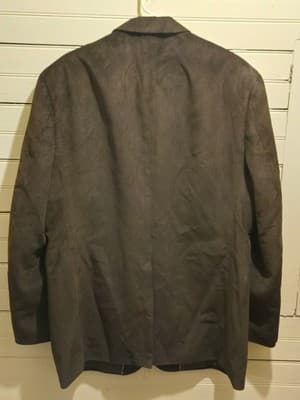George Suit Coat Mens XXL Brown Corduroy Lined Notched Pockets Two Button Jacket - Thumbnail 3