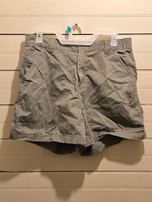 Faded Glory Shorts Womens 14 Carpenter Cargo Cotton Pocket Utility Gray Casual - Image 1