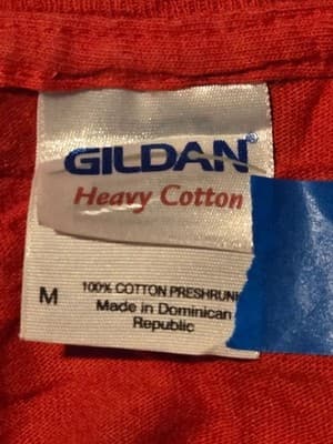 Gildan T-Shirt Mens M Red Bentley University Spring Day 2014 Graphic Tee Campus - Thumbnail 3