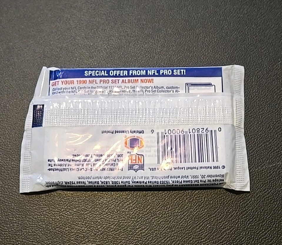 1990 Pro Set Football Series 1 Lot Of 6 Packs - 14 Cards Per Pack - Thumbnail 3