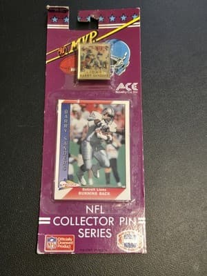 Lot of 6 NFL Collector Pin Series 1991 ACE Novelty w/ Card Marino Montana Aikman - Thumbnail 5