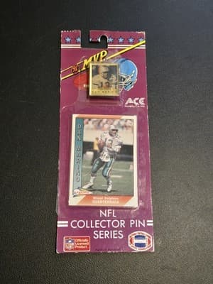 Lot of 6 NFL Collector Pin Series 1991 ACE Novelty w/ Card Marino Montana Aikman - Thumbnail 4