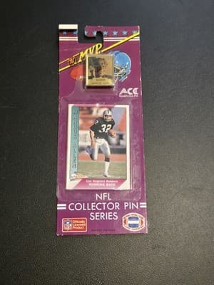 Lot of 6 NFL Collector Pin Series 1991 ACE Novelty w/ Card Marino Montana Aikman - Thumbnail 7