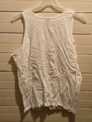 Gildan Tank Top Mens XL Ill Be Back Graphic Trump 2020 White Sleeveless - Thumbnail 3
