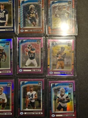 Donruss Optic Football Rated Rookie Pink Blue Red Prizm Lot 12 Cards RC - Thumbnail 3