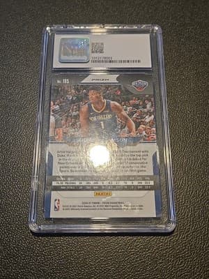 New Orleans Pelicans New Era NWOT Hat & Zion Willianson CSG Graded Card With 9 - Thumbnail 3