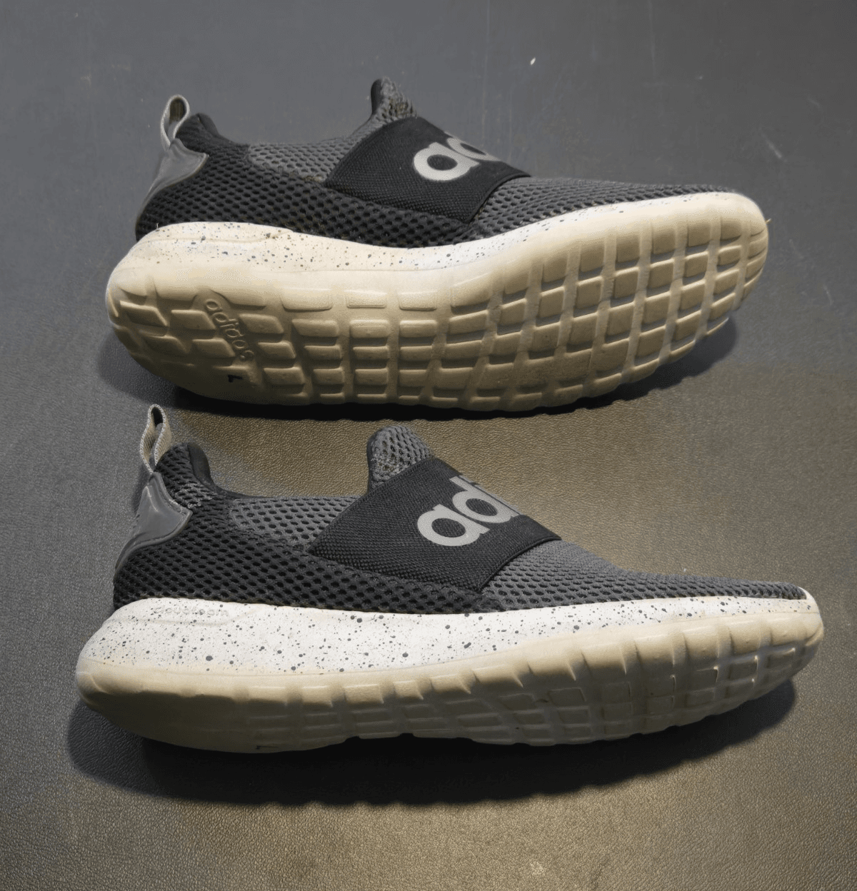 Adidas Lite Racer Adapt 3.0 Men’s Slip-On Sneakers Black Gray Size 7 - Thumbnail 3