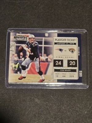 2021 Panini Contenders #PLT-TOM Tom Brady Playoff Tickets - Image 1